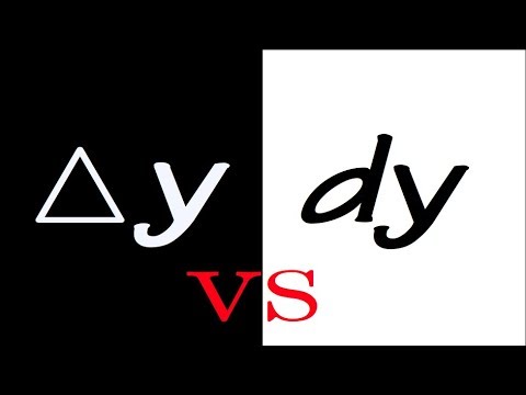 delta y vs. dy (differential)