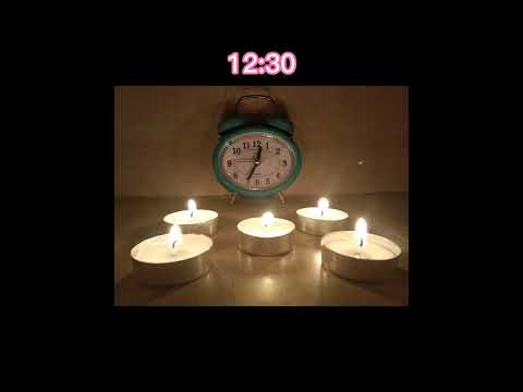 4 hours burning tealight candle  burning test
