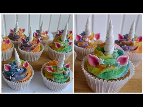 Eenhoorn / Unicorn Cupcakes! - Bakken met Bastaart