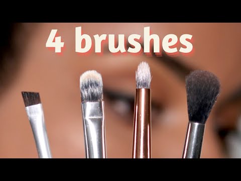 These are the ONLY 4 Brushes You Need for Eye Makeup!