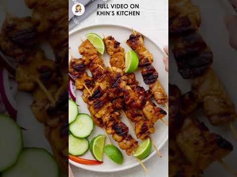 Easy Satay Chicken Recipe with Dipping Sauce | Khin's Kitchen