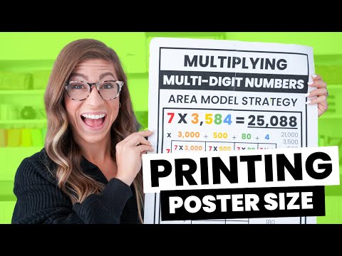 How to Print Poster Size | Tutorial for Teachers